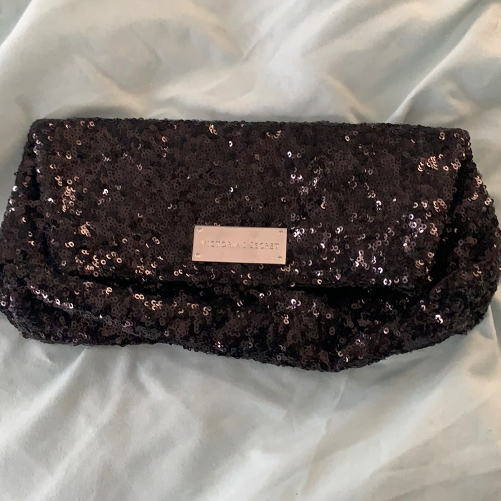 Black Sequin Clutch